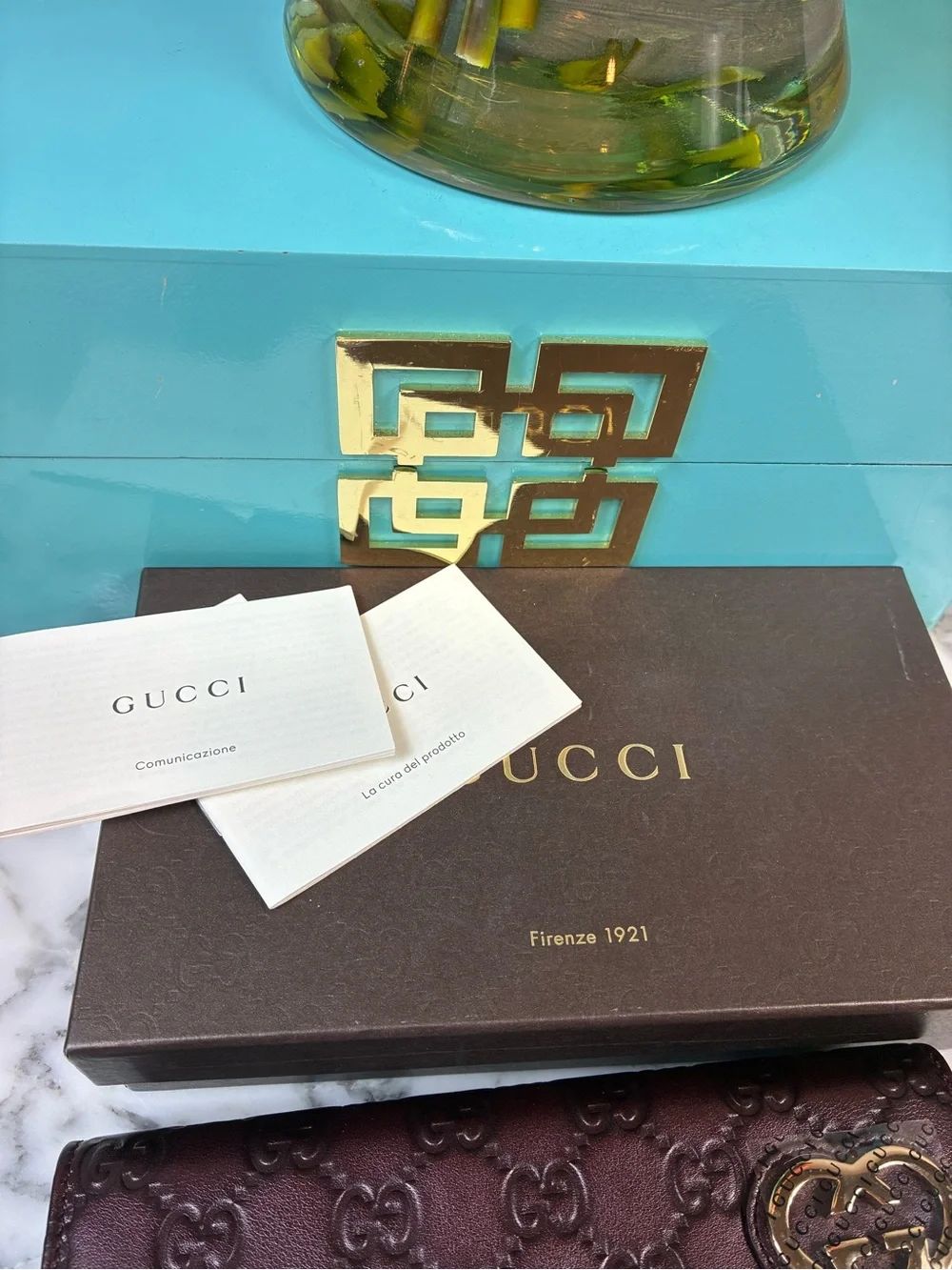 Gucci GG Dark Merlot Leather Snap Closure Wallet - NWOT Brand New Authentic - Picture 15 of 15